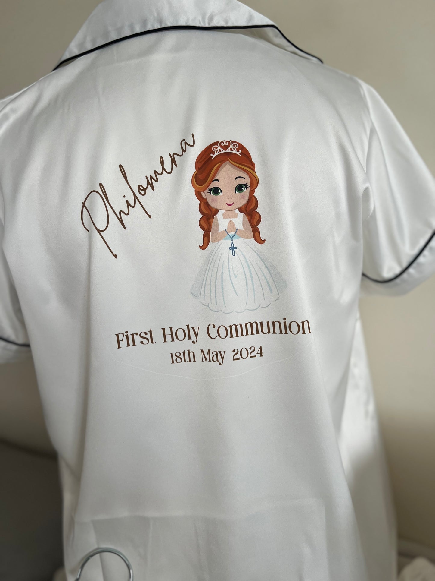 First Holy Communion Lace Sleeve Child Robe/PJ's