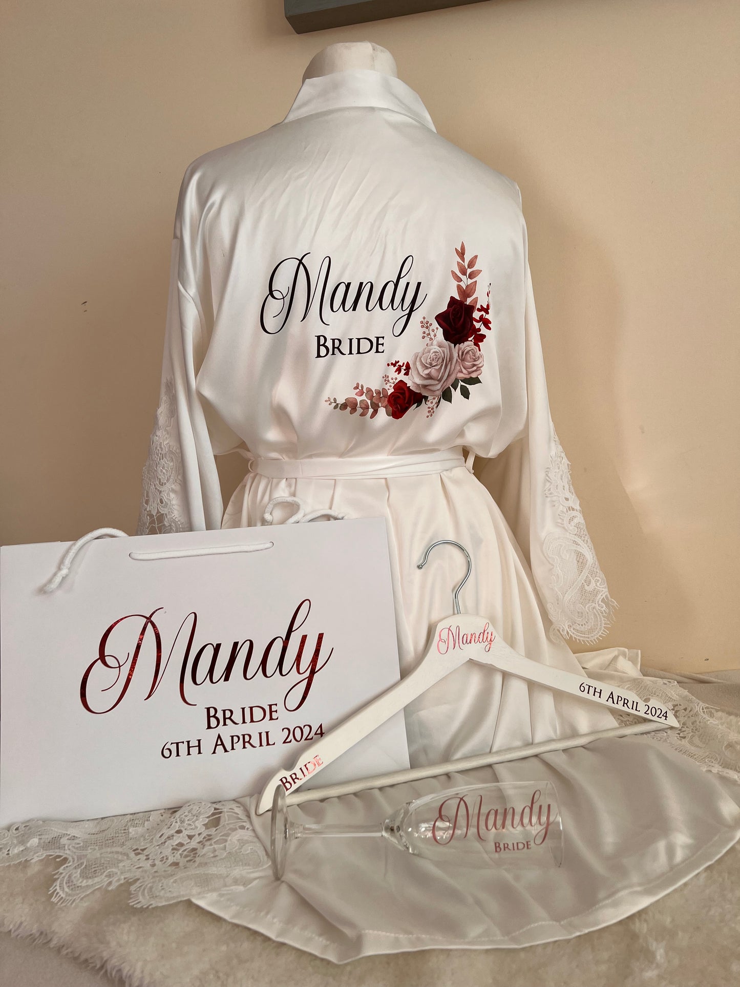 Triangle Lace Sleeve Adult Robe
