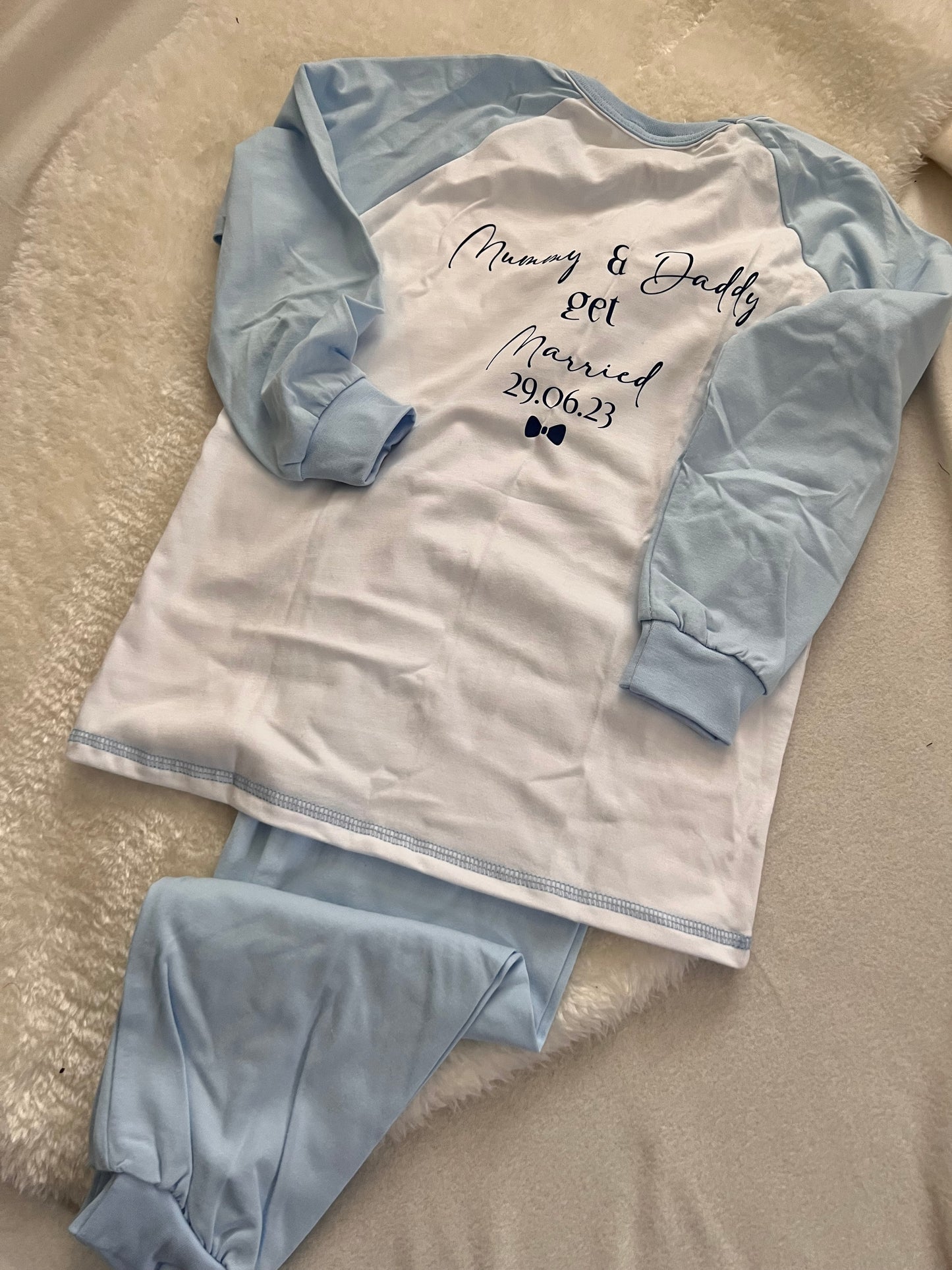 Block Colour Child Cotton Kids Pjs Long