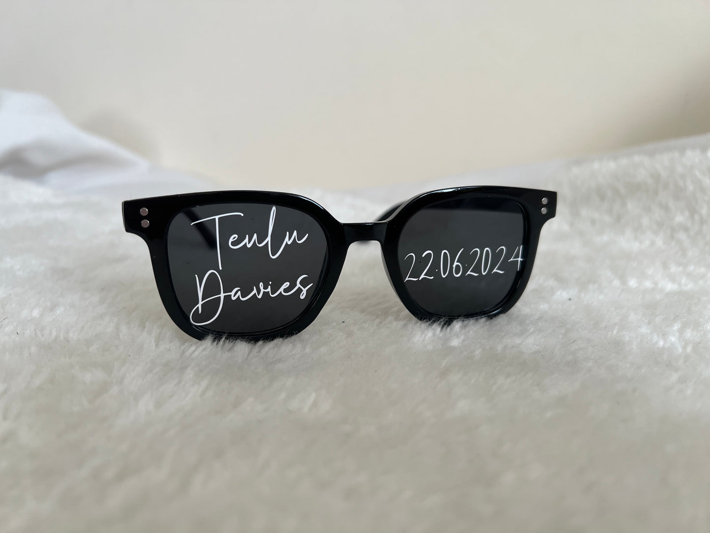 Kids Black Personalised sunglasses