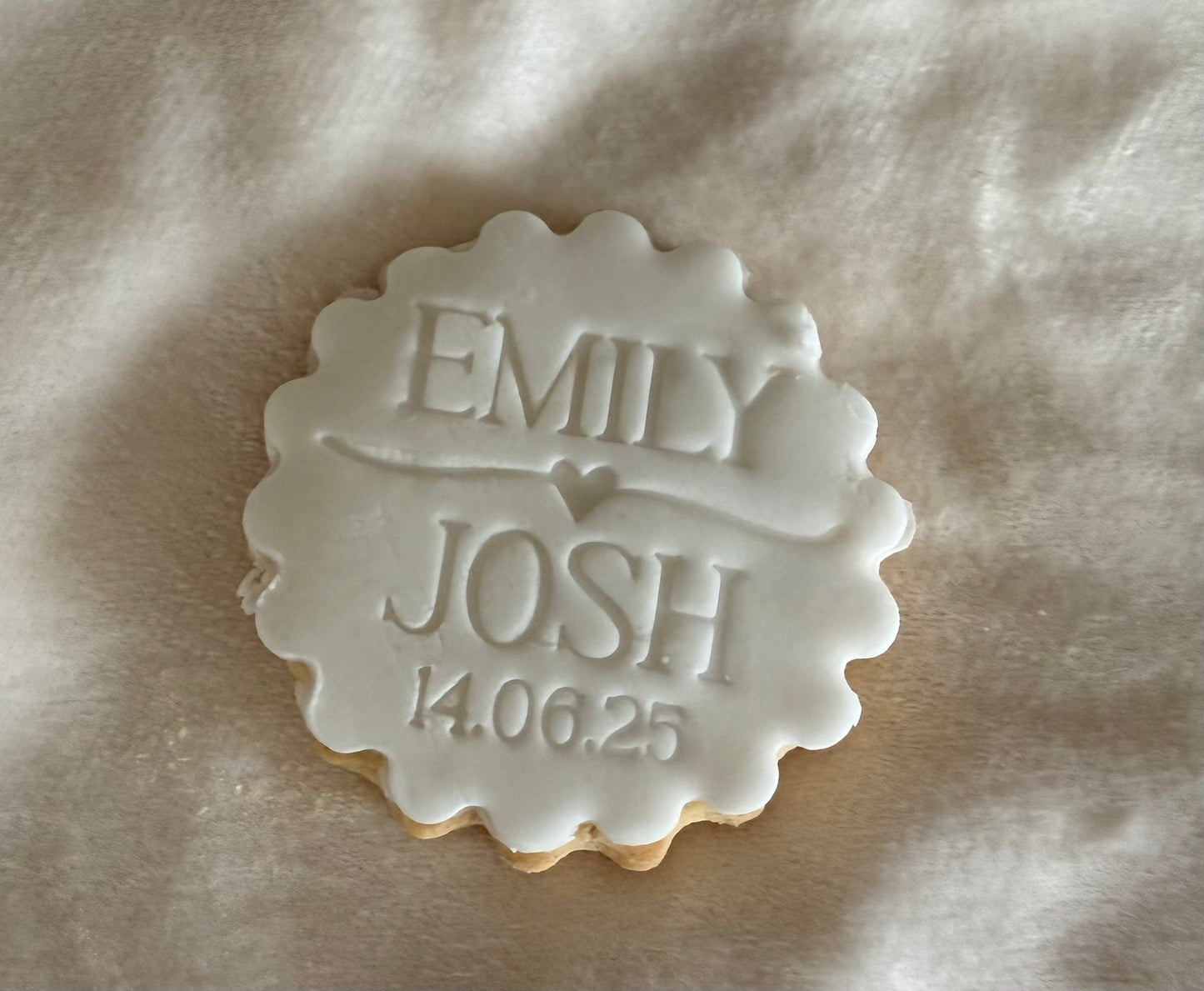 Personalised Cookie Cutter/Stamp- Birthday/wedding/baby shower