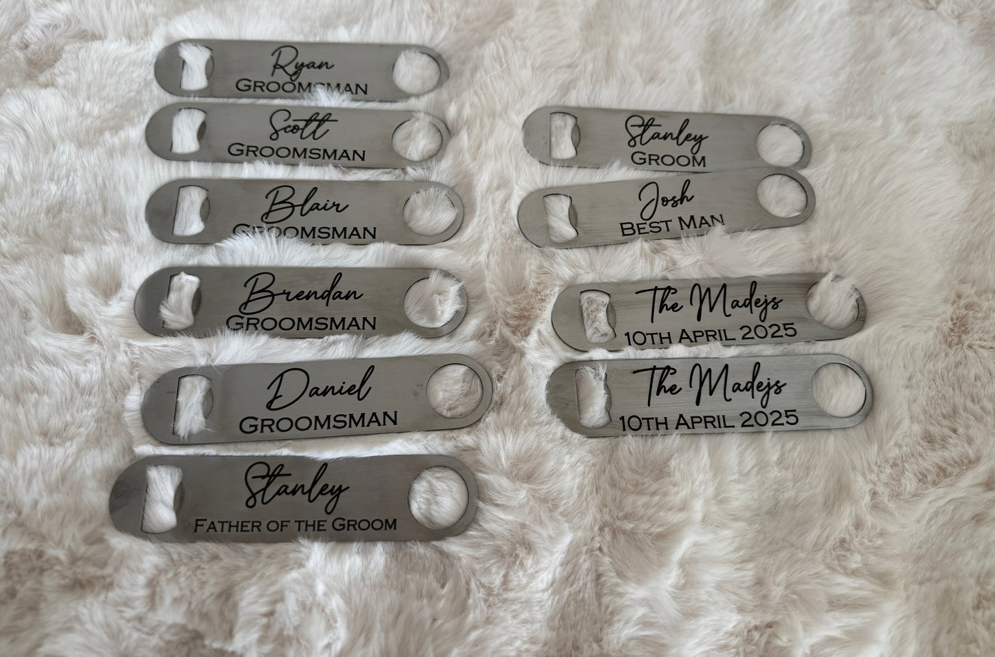 Personalised Silver Metal Bottle Opener