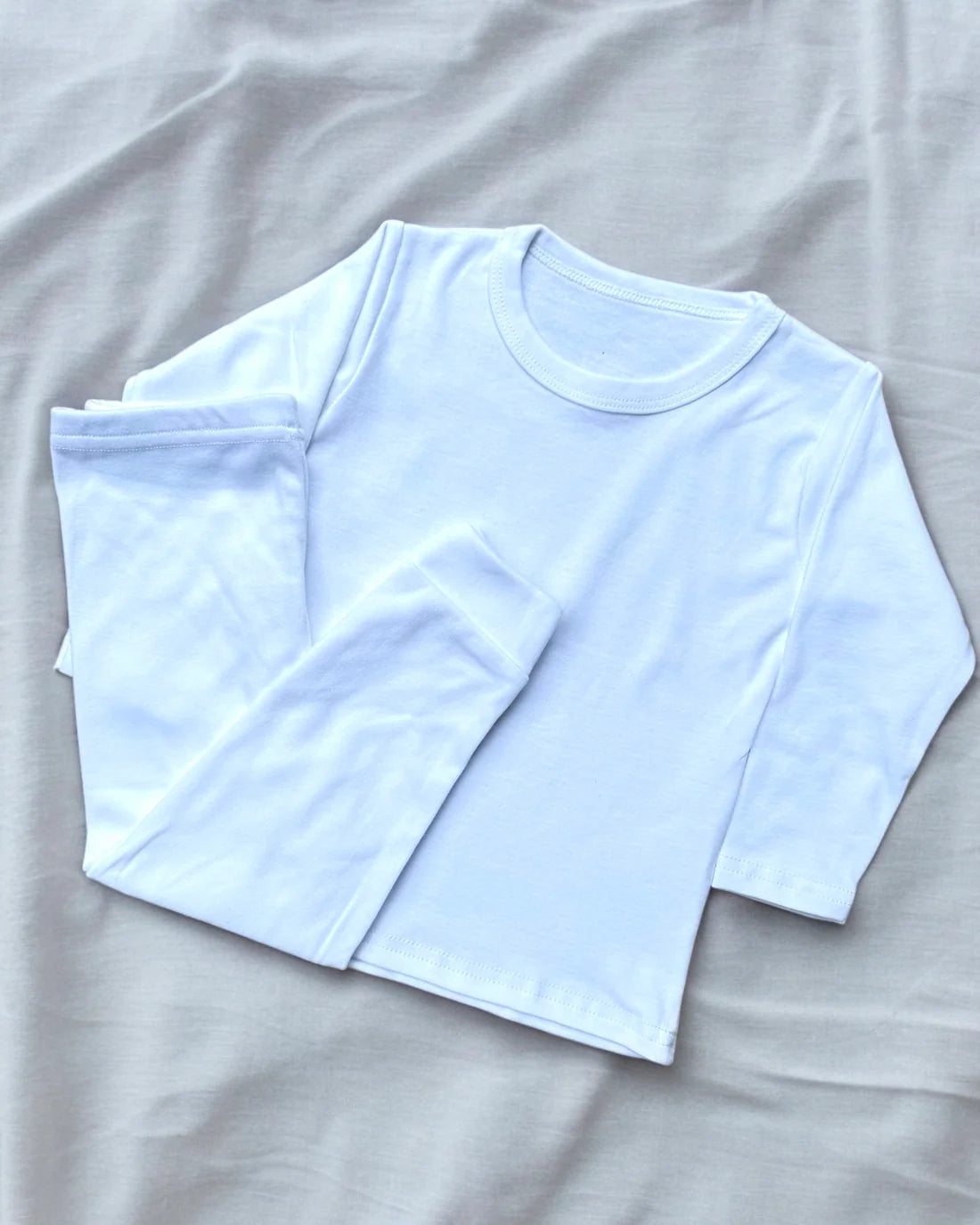 Block Colour Child Cotton Kids Pjs Long