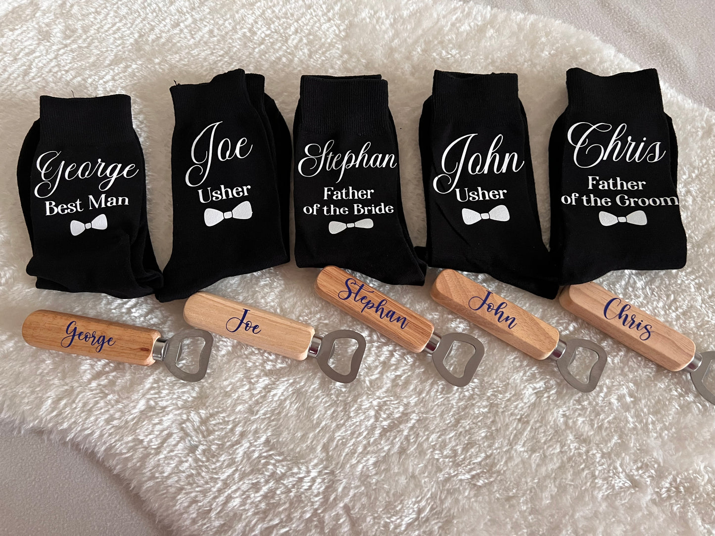 Personalised Black Socks