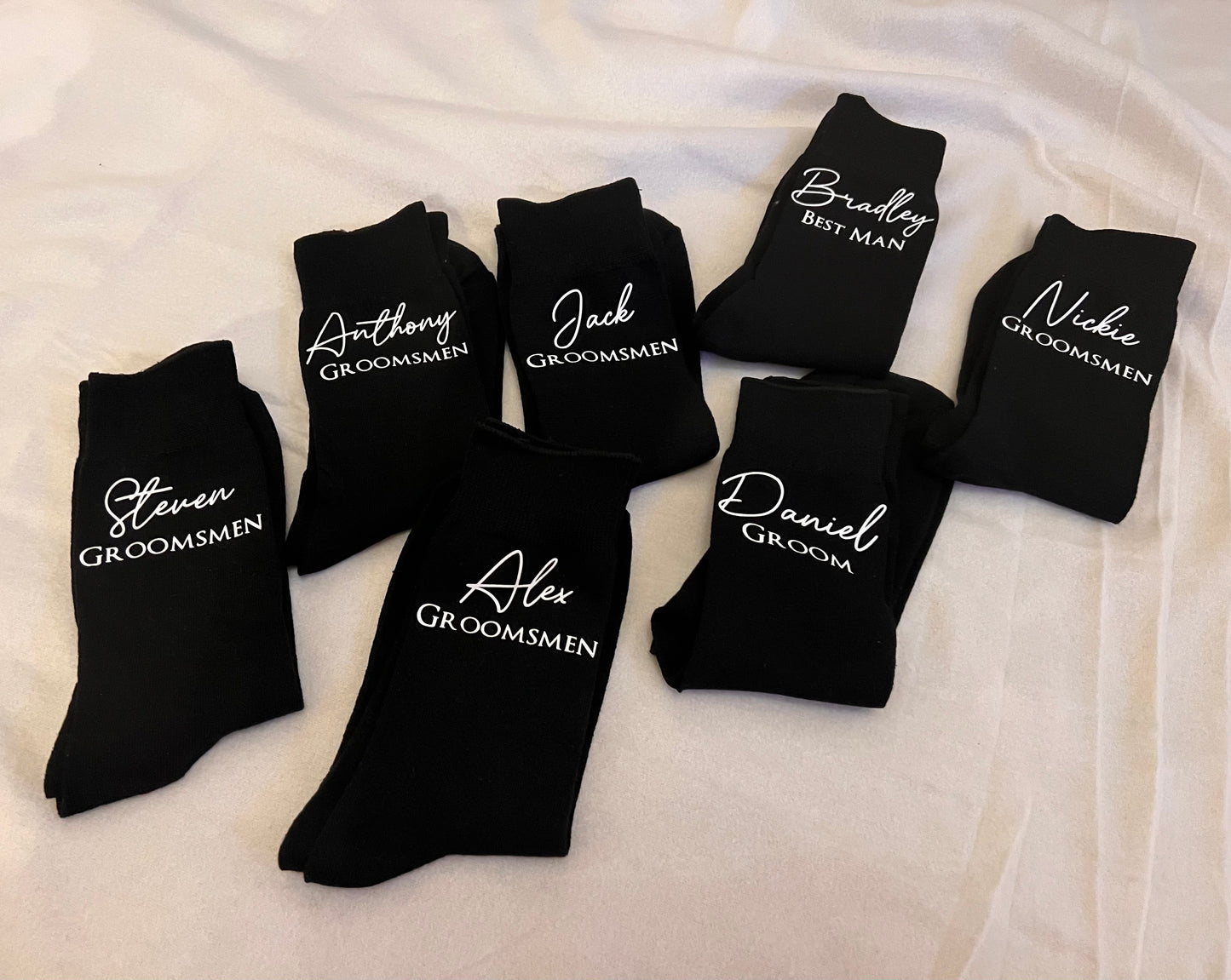 Personalised Black Socks