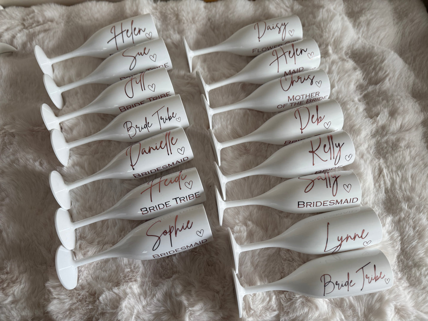 Personalised Shatterproof White Flute