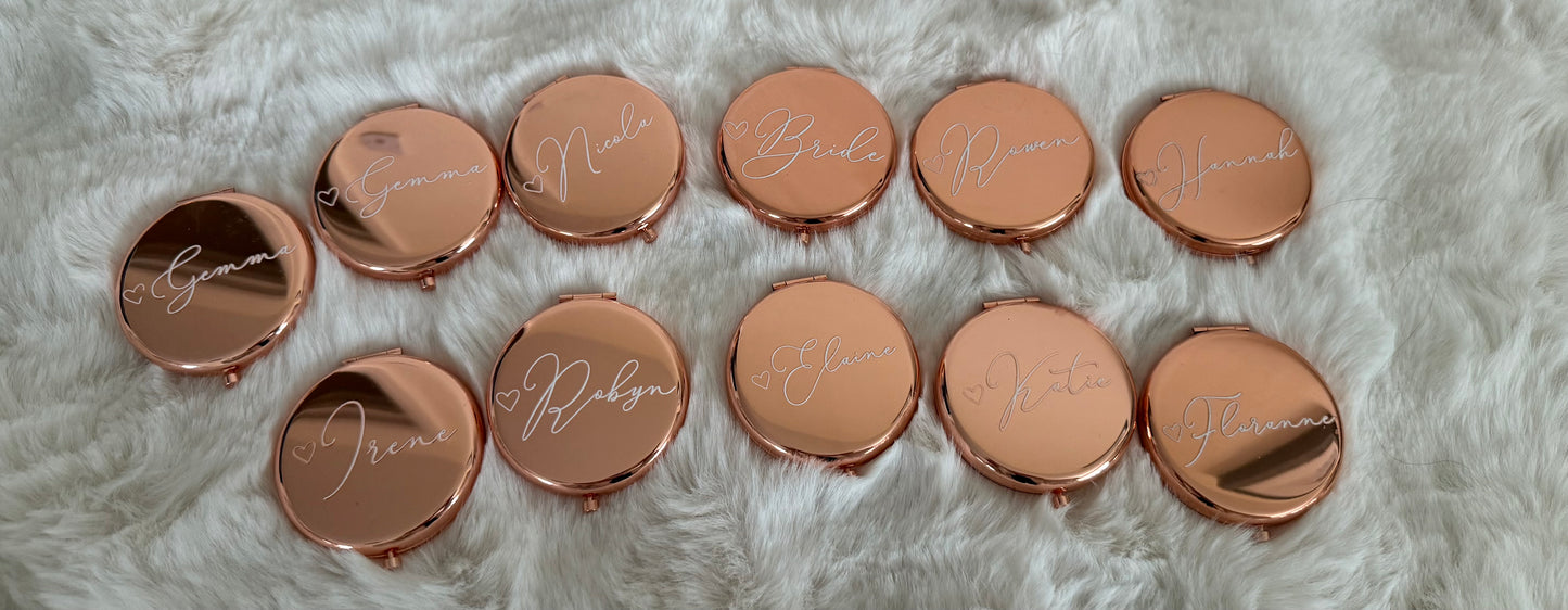 Personalised Pocket mirrors