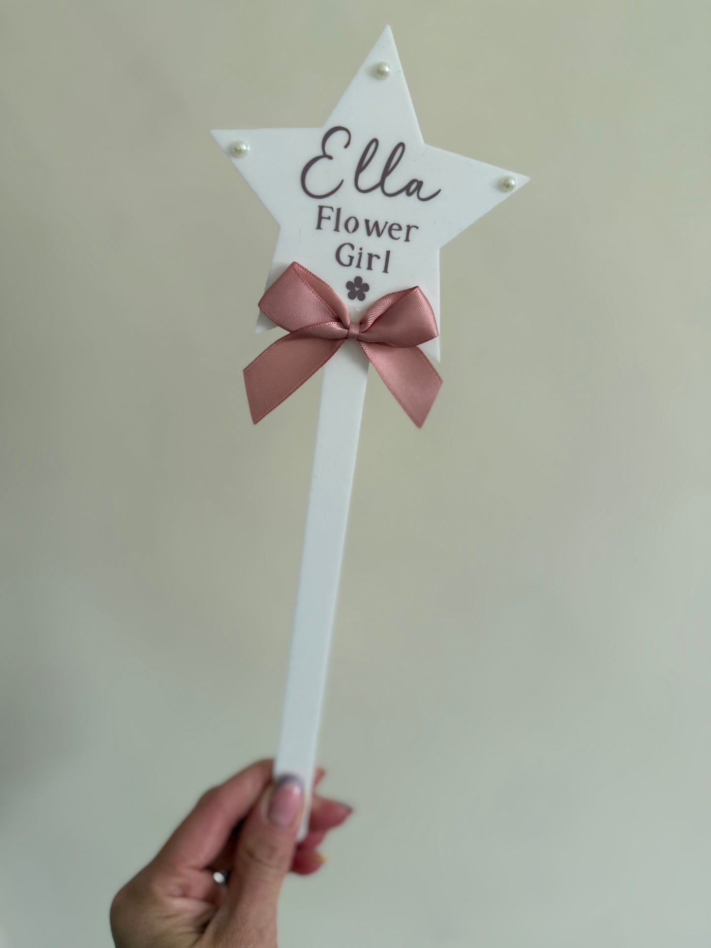Heart/Star Handheld Wand- Flower Girl/Boy