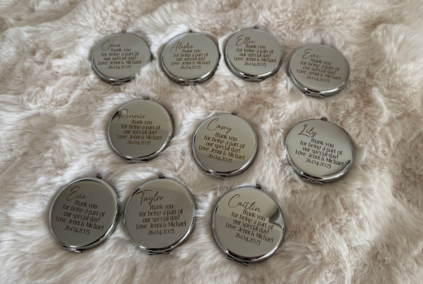 Personalised Pocket mirrors