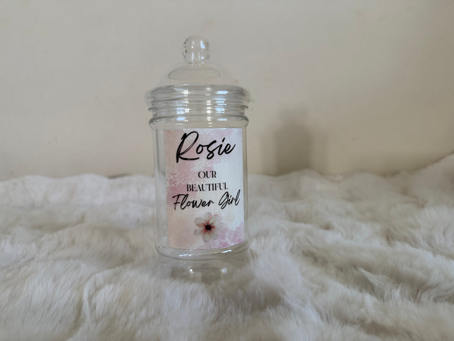 Personalised Plastic Victorian Sweet Tubs