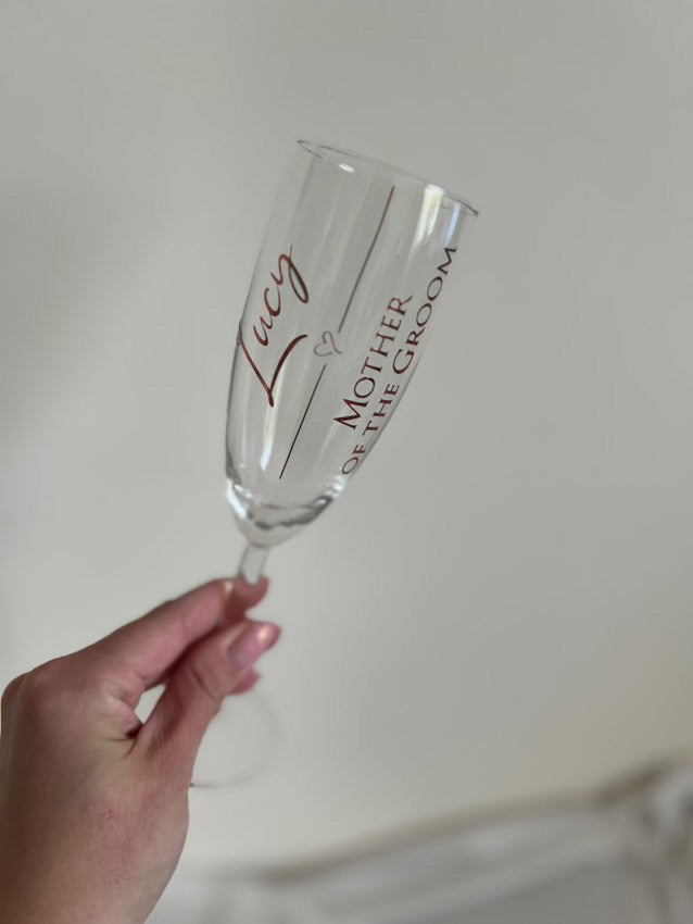 Personalised Glass Flute