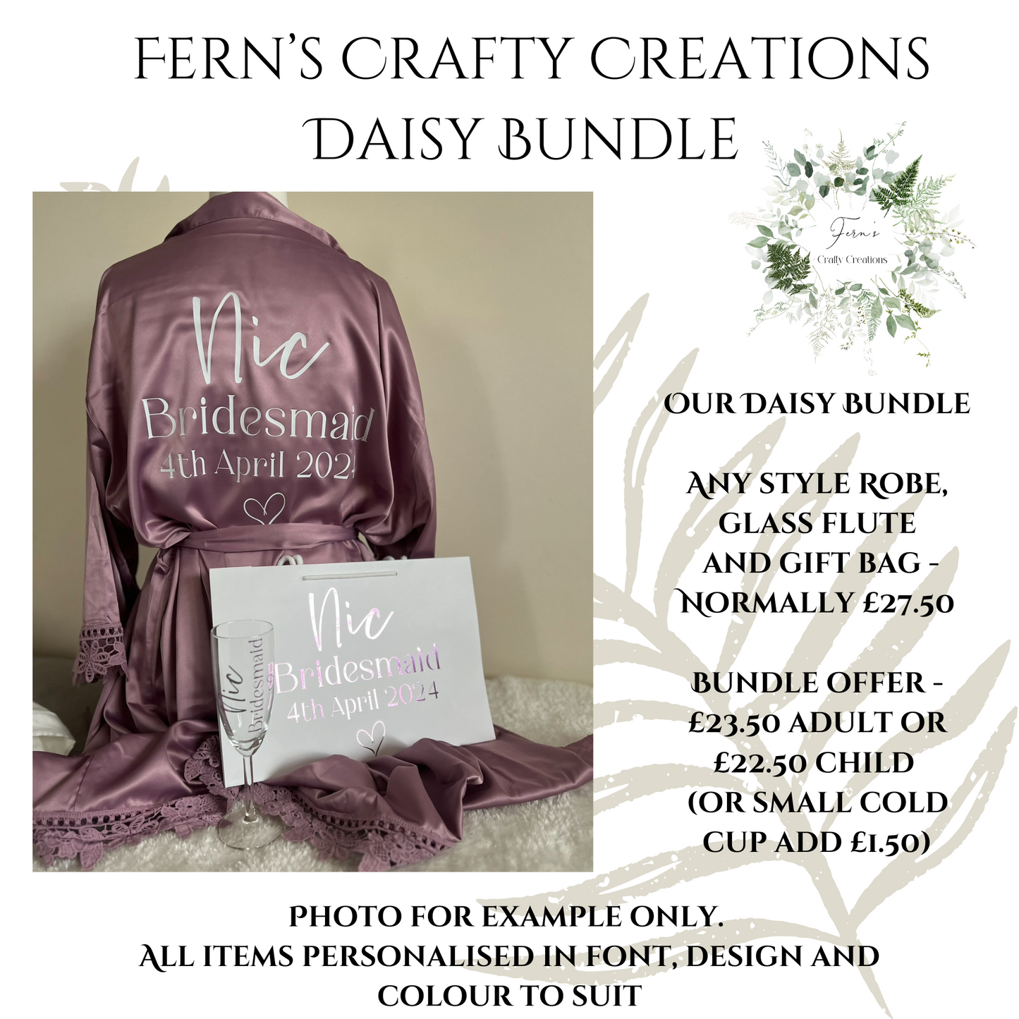 Daisy Robe Bundle for Child