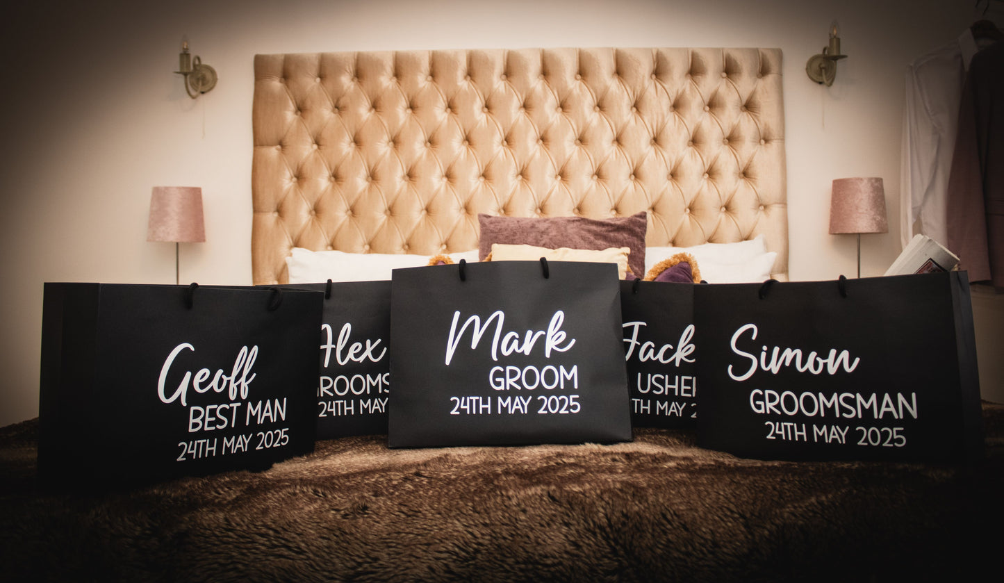 Regular Gift Bags - White or Black