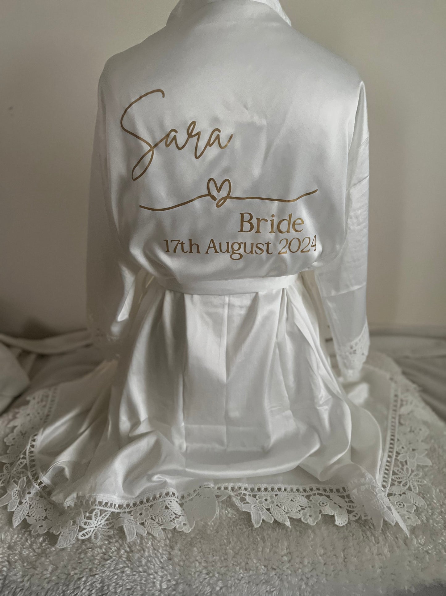 Lace Sleeve Adult Robe