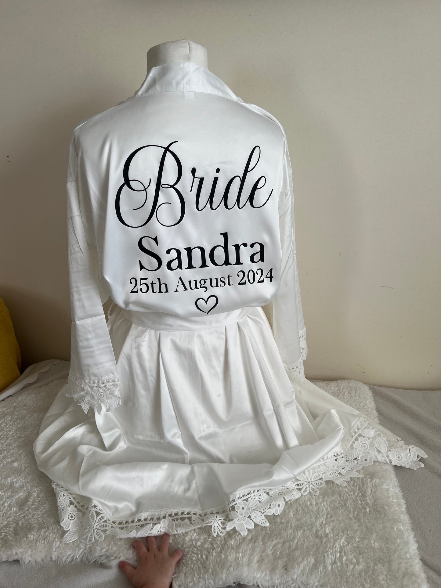 Lace Sleeve Adult Robe