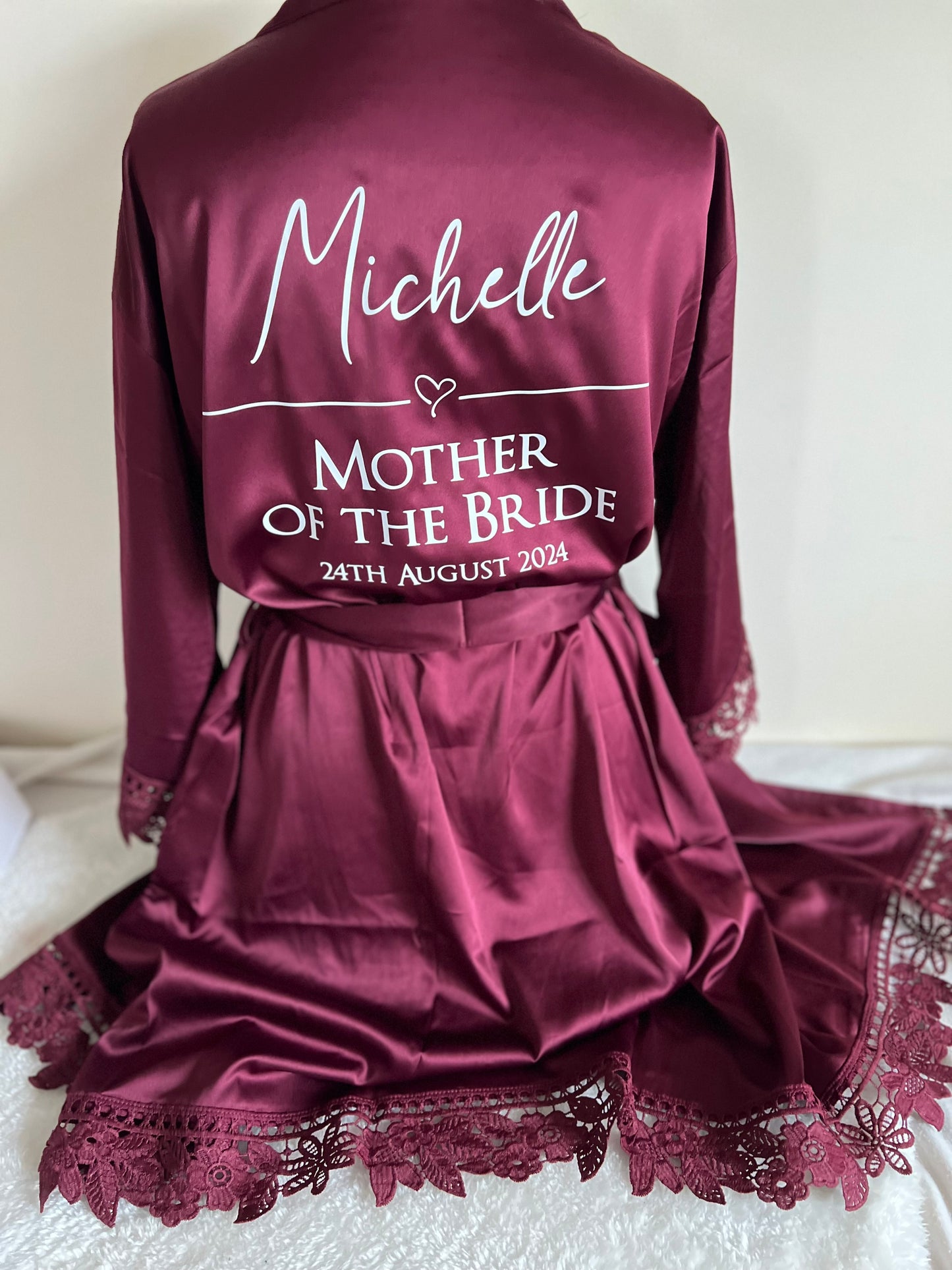 Lace Sleeve Adult Robe