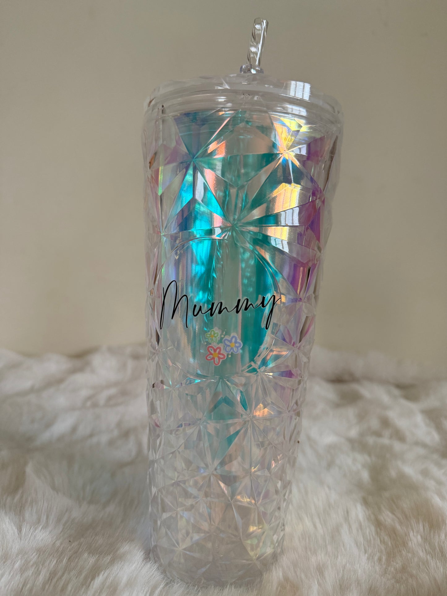 Iridescent drinks tumbler