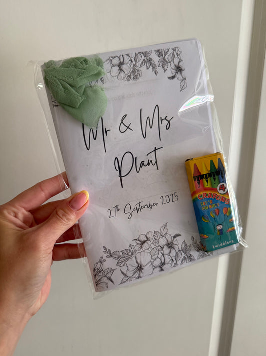 Kids A5 Activity Pack with Crayons/Cellowrapped