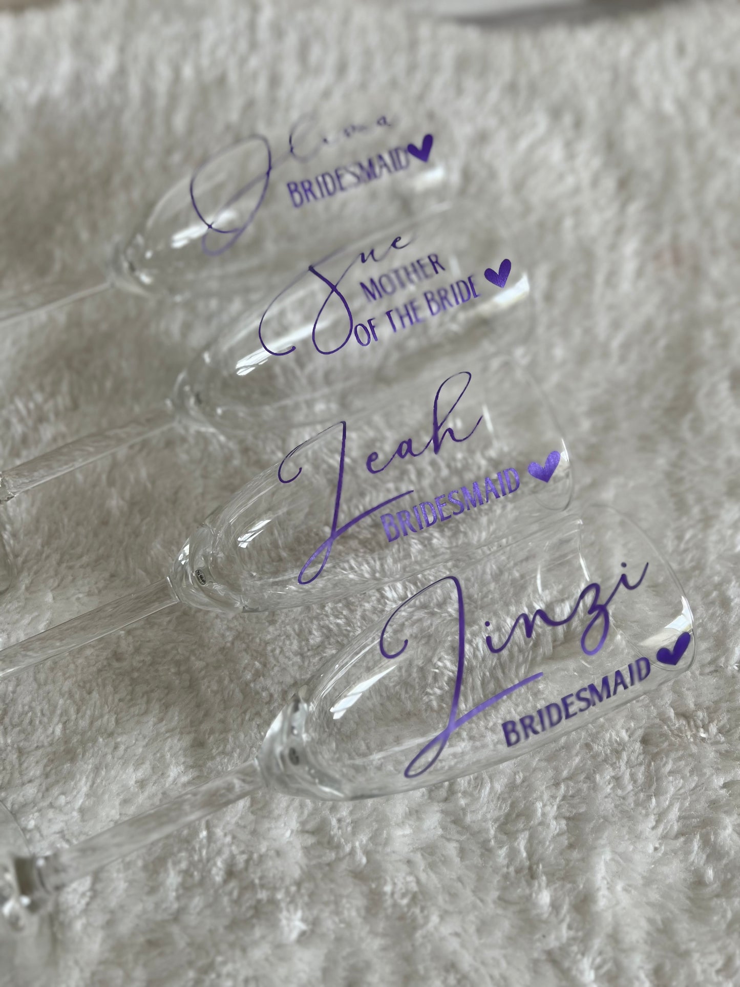 Personalised Glass Flute