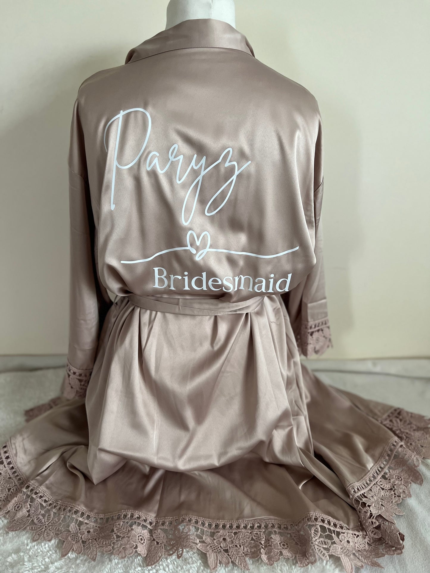 Lace Sleeve Adult Robe