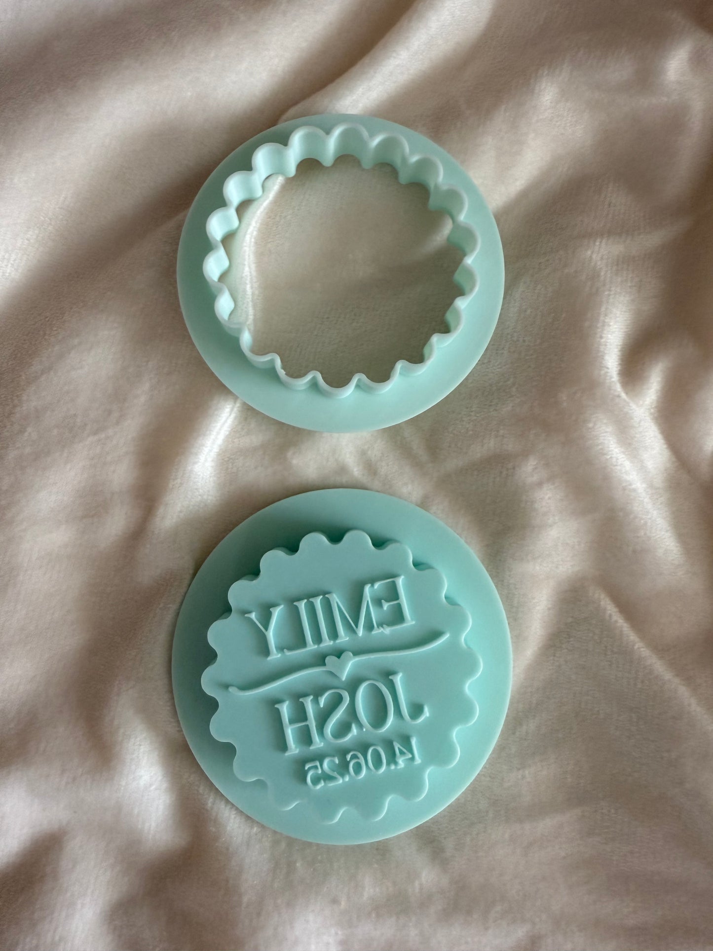 Personalised Cookie Cutter/Stamp- Birthday/wedding/baby shower