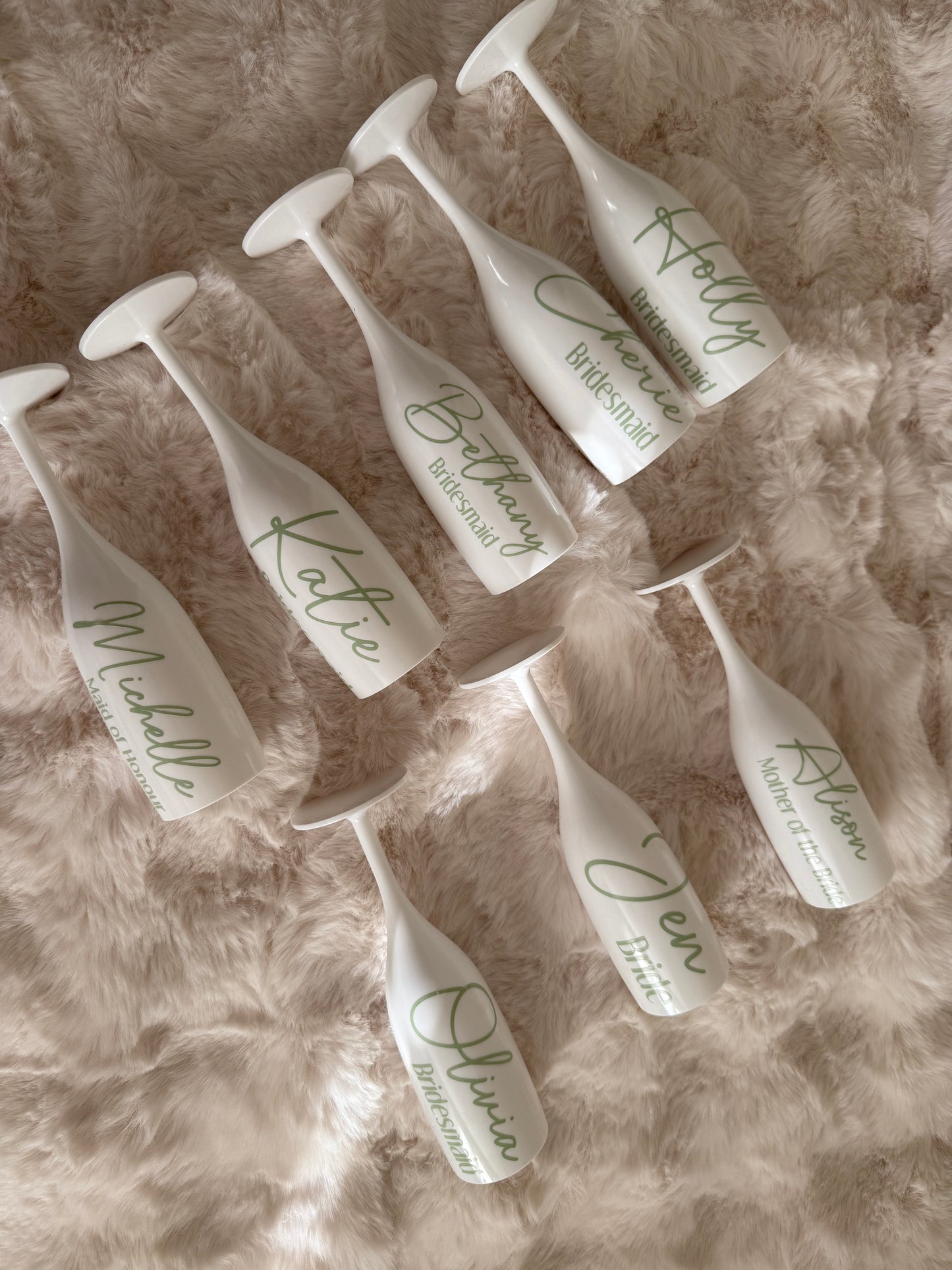 Personalised Shatterproof White Flute