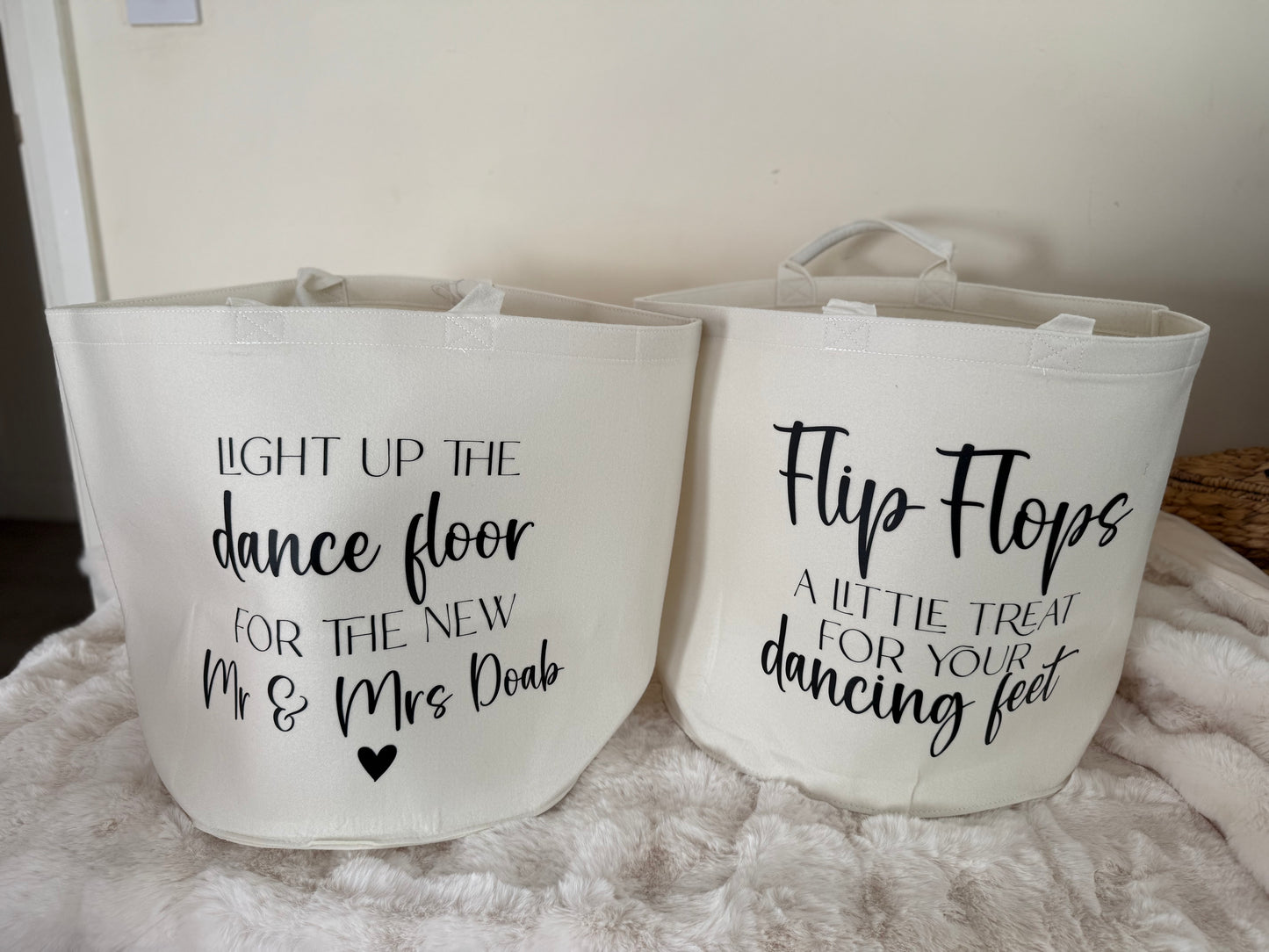 Personalised Felt Storage Basket's/Trugs