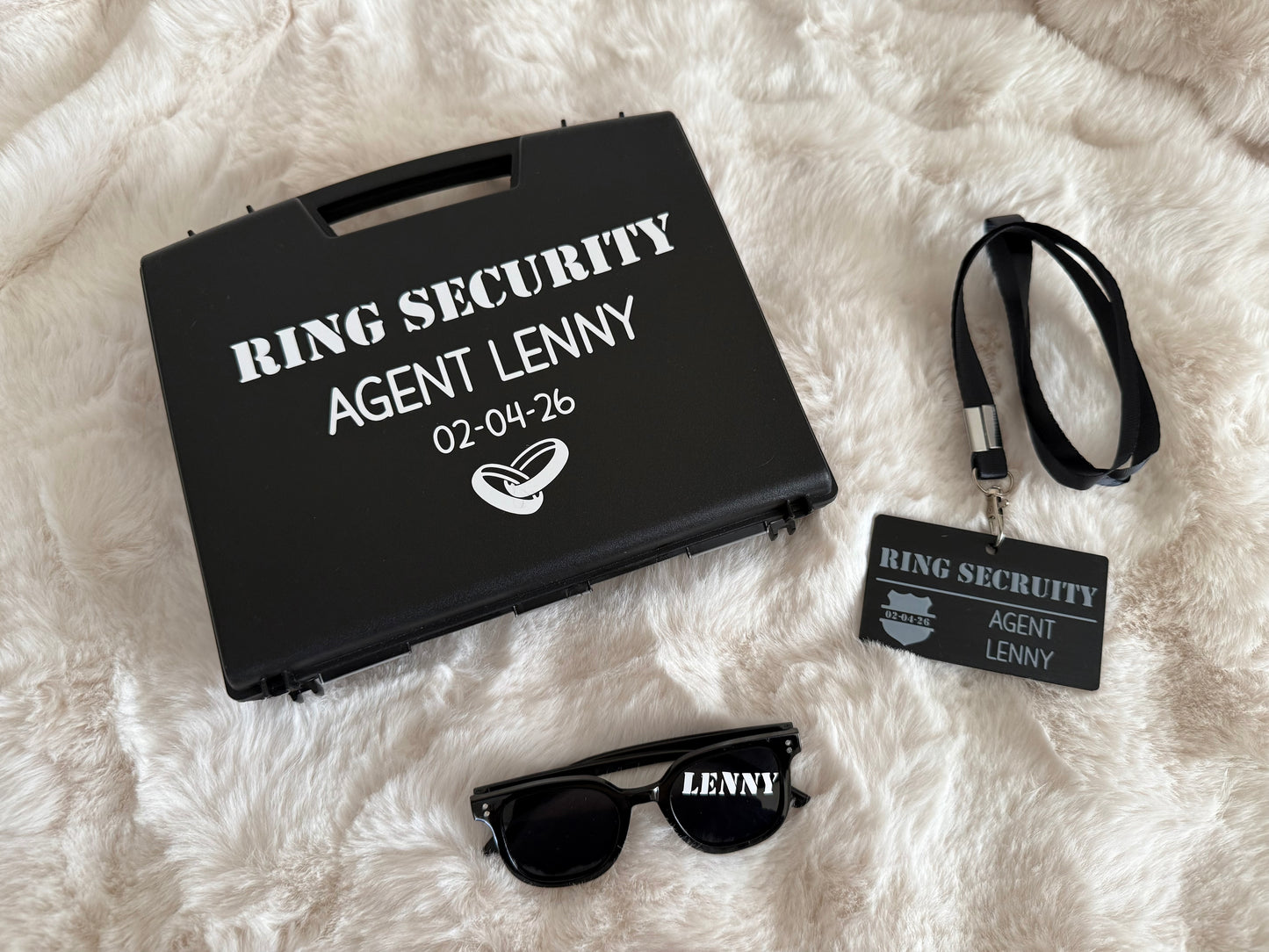 Black Ring Security Carry Briefcase