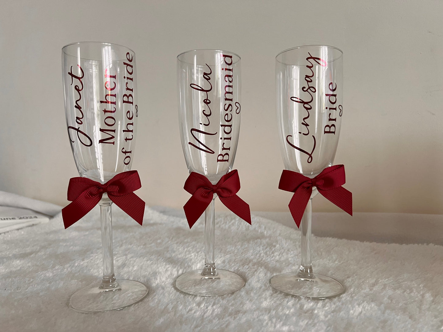 Personalised Glass Flute