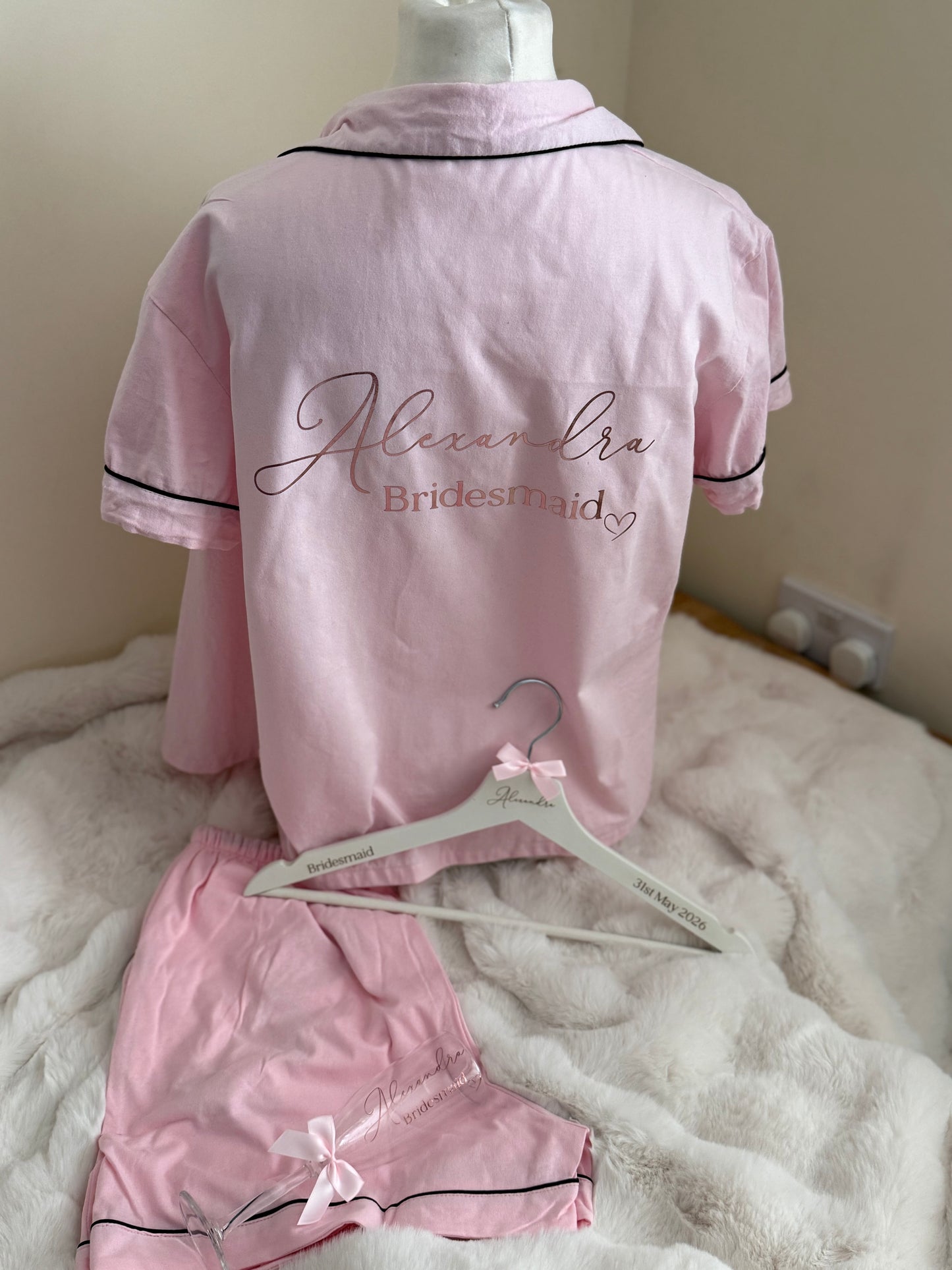 Adult and Child Button Down Cotton Short PJ's