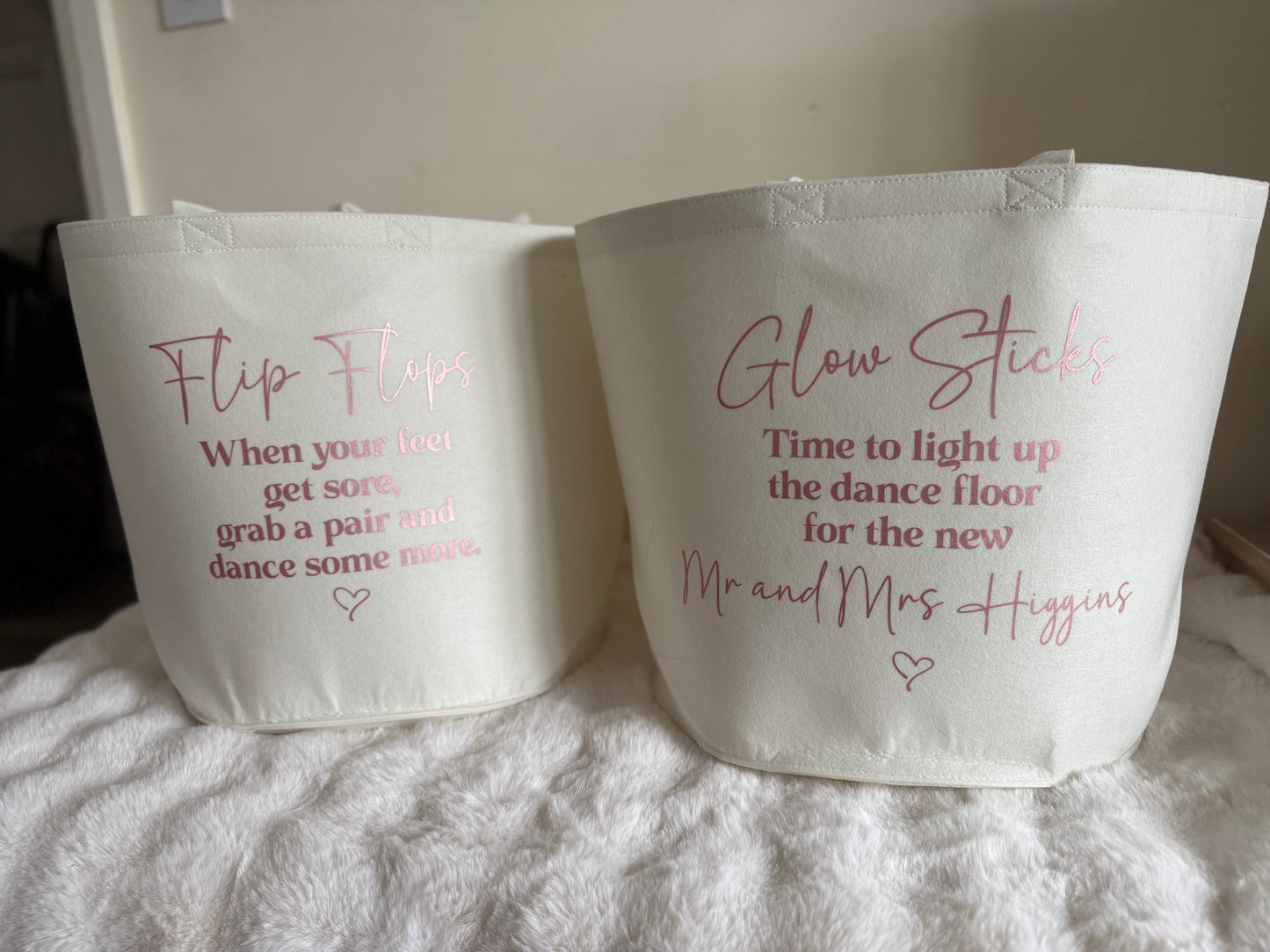 Personalised Felt Storage Basket's/Trugs