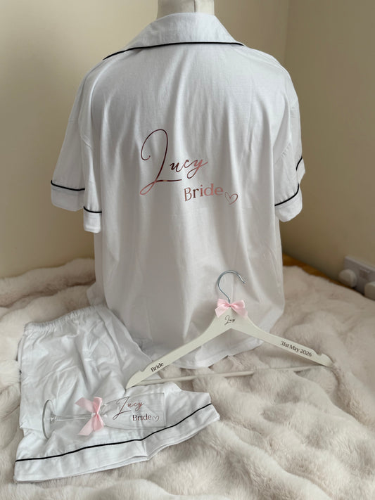 Adult and Child Button Down Cotton Short PJ's