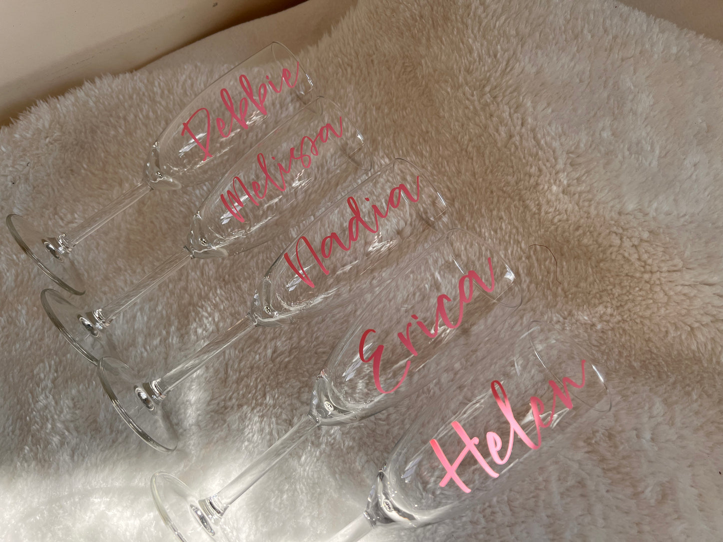 Personalised Glass Flute