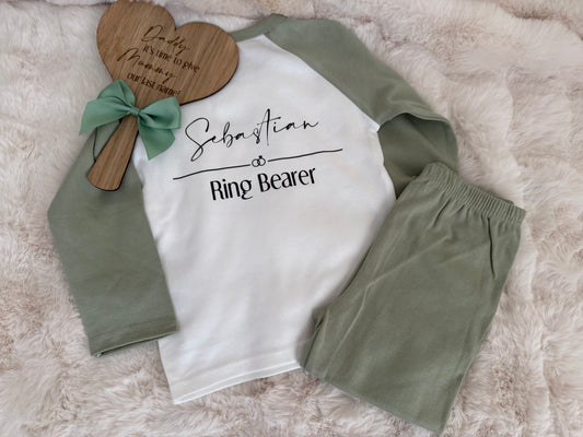 Block Colour Child Cotton Kids Pjs Long