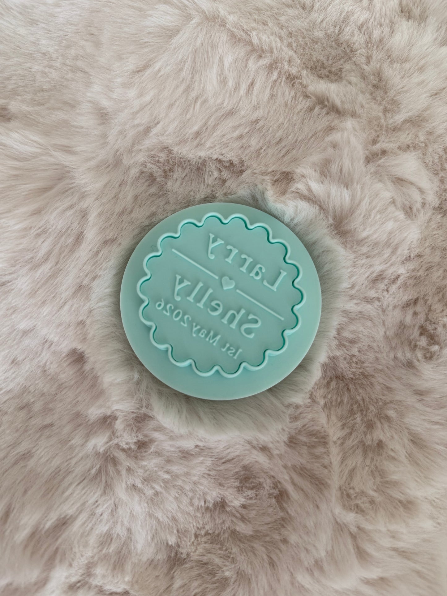 Personalised Cookie Cutter/Stamp- Birthday/wedding/baby shower