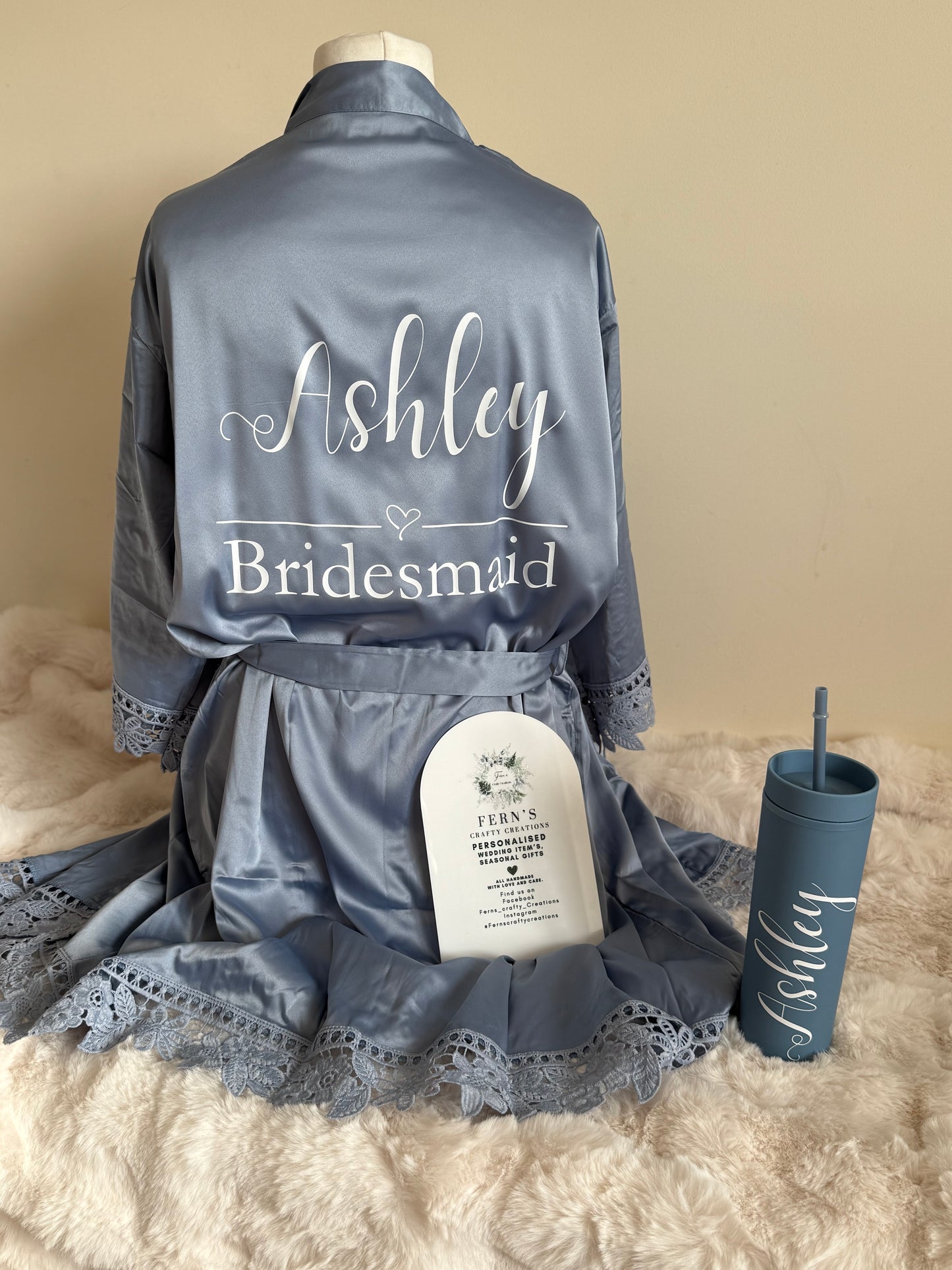 Lace Sleeve Adult Robe