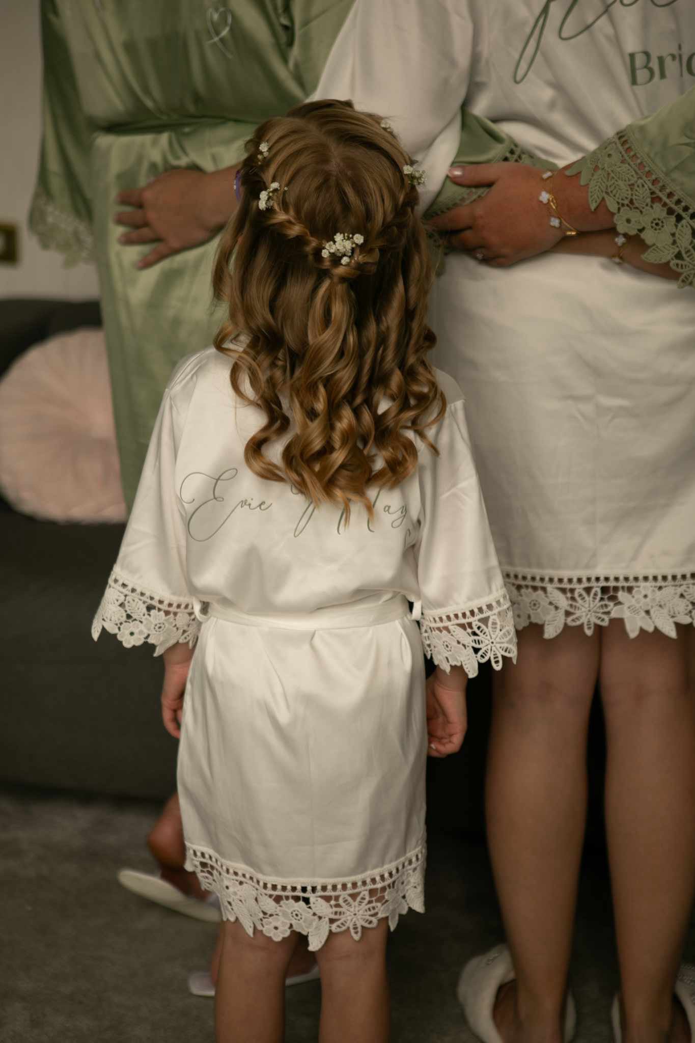 Lace Sleeve Child Robe