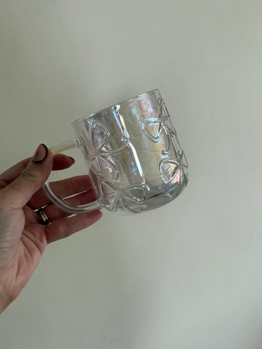 Bow Iridescent Christmas Mug