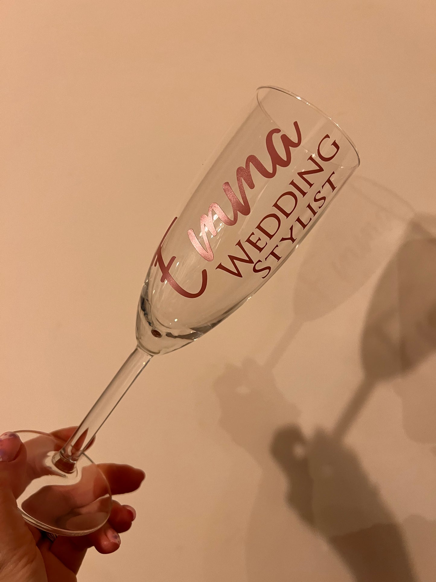 Personalised Glass Flute