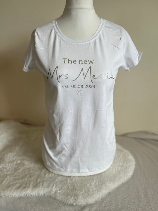 Personalised Ladies Fitted T-shirt