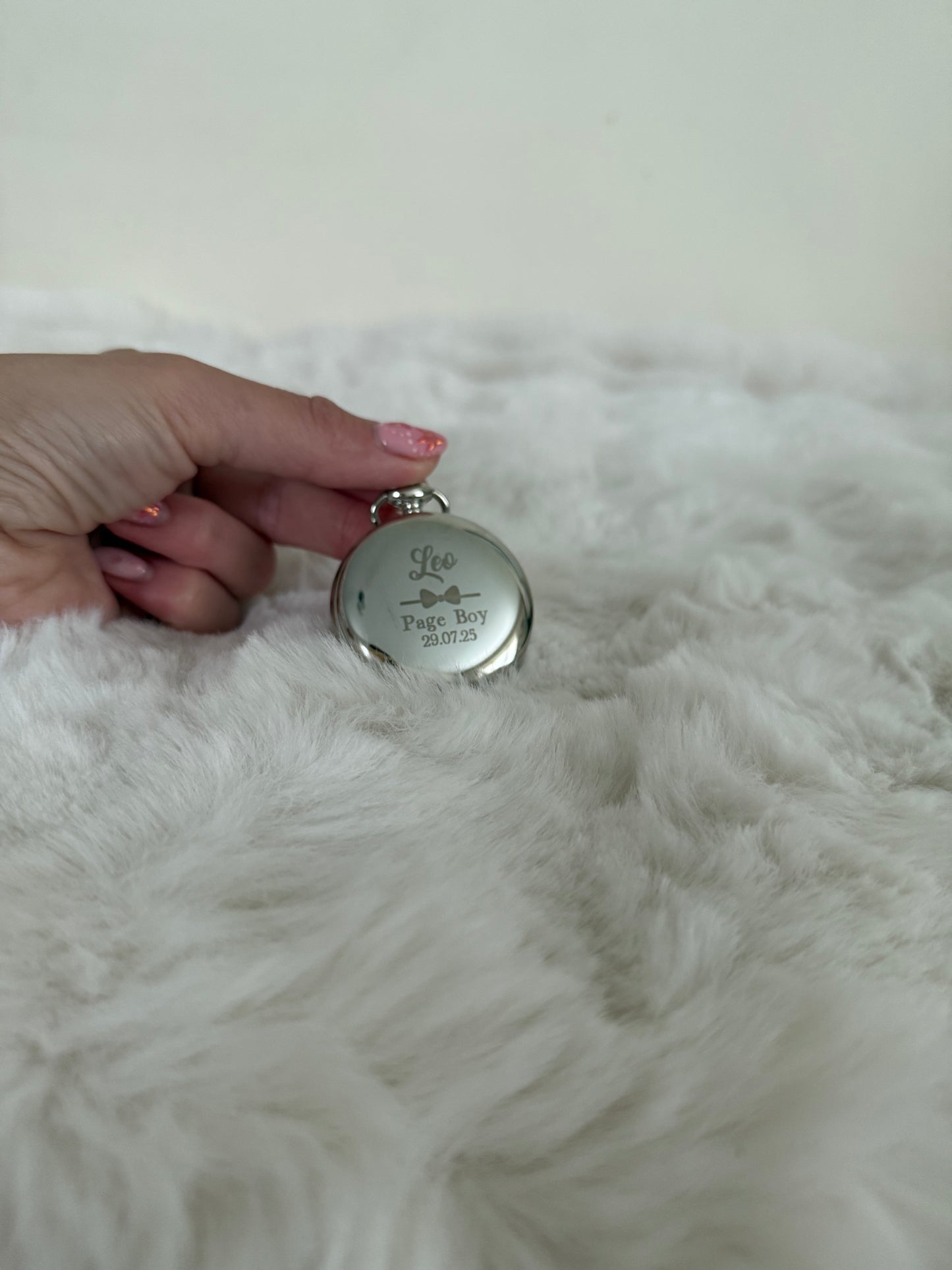 Personalised engraved pocket watch