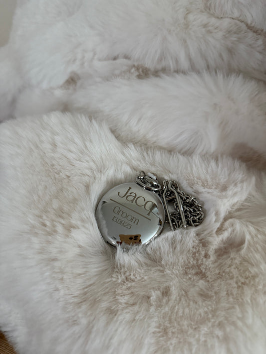 Personalised engraved pocket watch