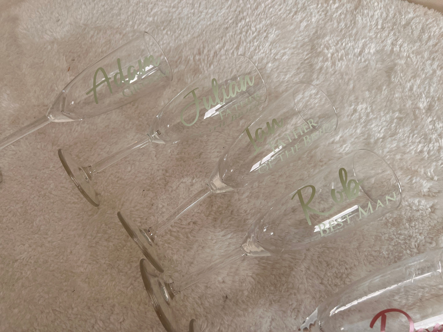 Personalised Glass Flute
