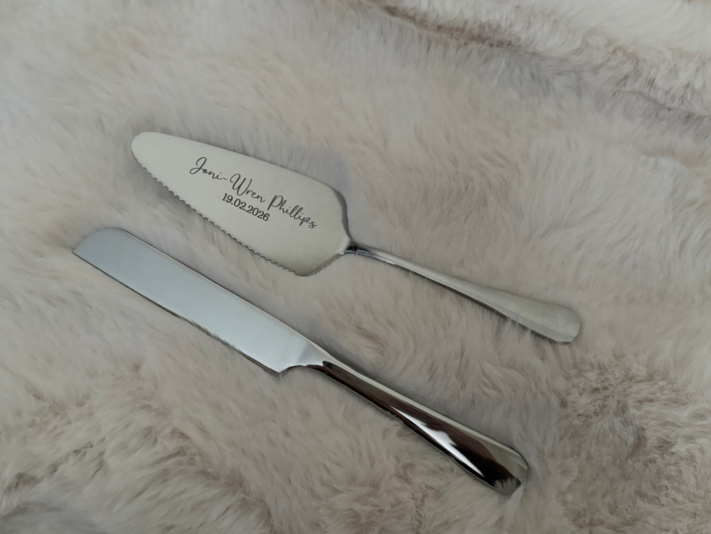 Personalised Cake Knife and Server