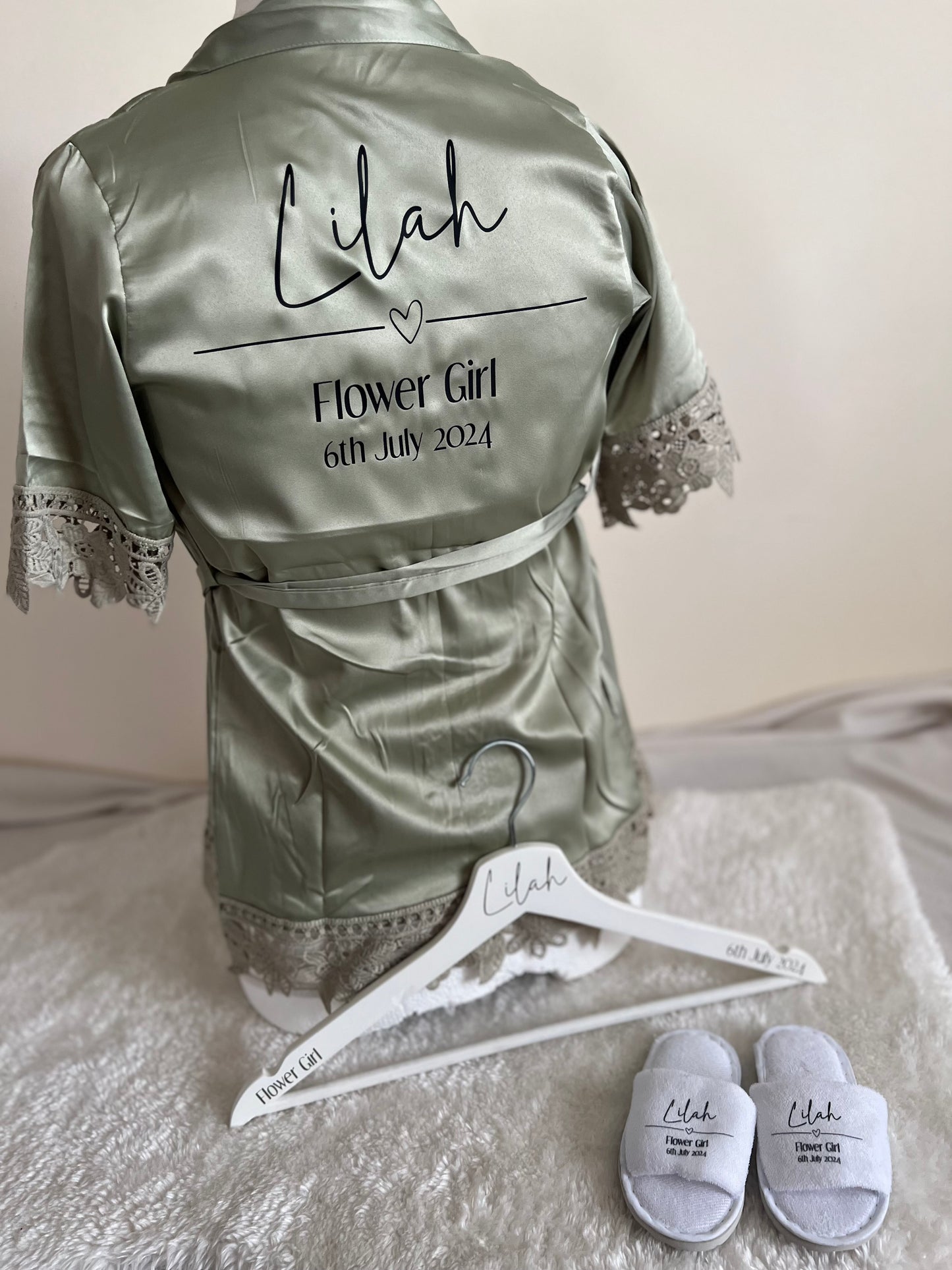 Lace Sleeve Child Robe