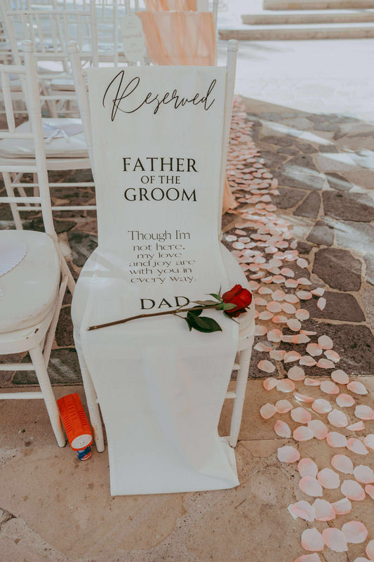 Personalised chair runner - Memorial