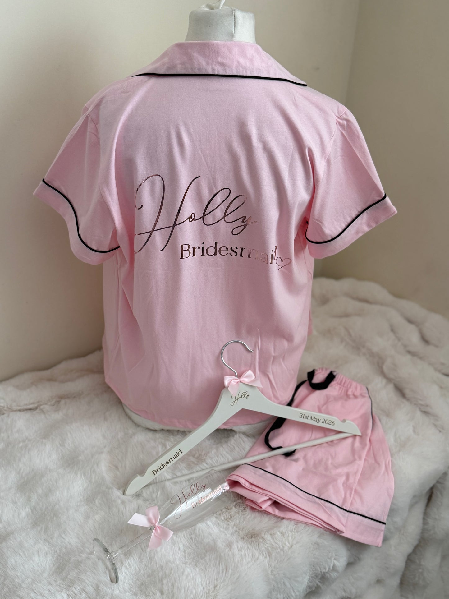 Adult and Child Button Down Cotton Short PJ's