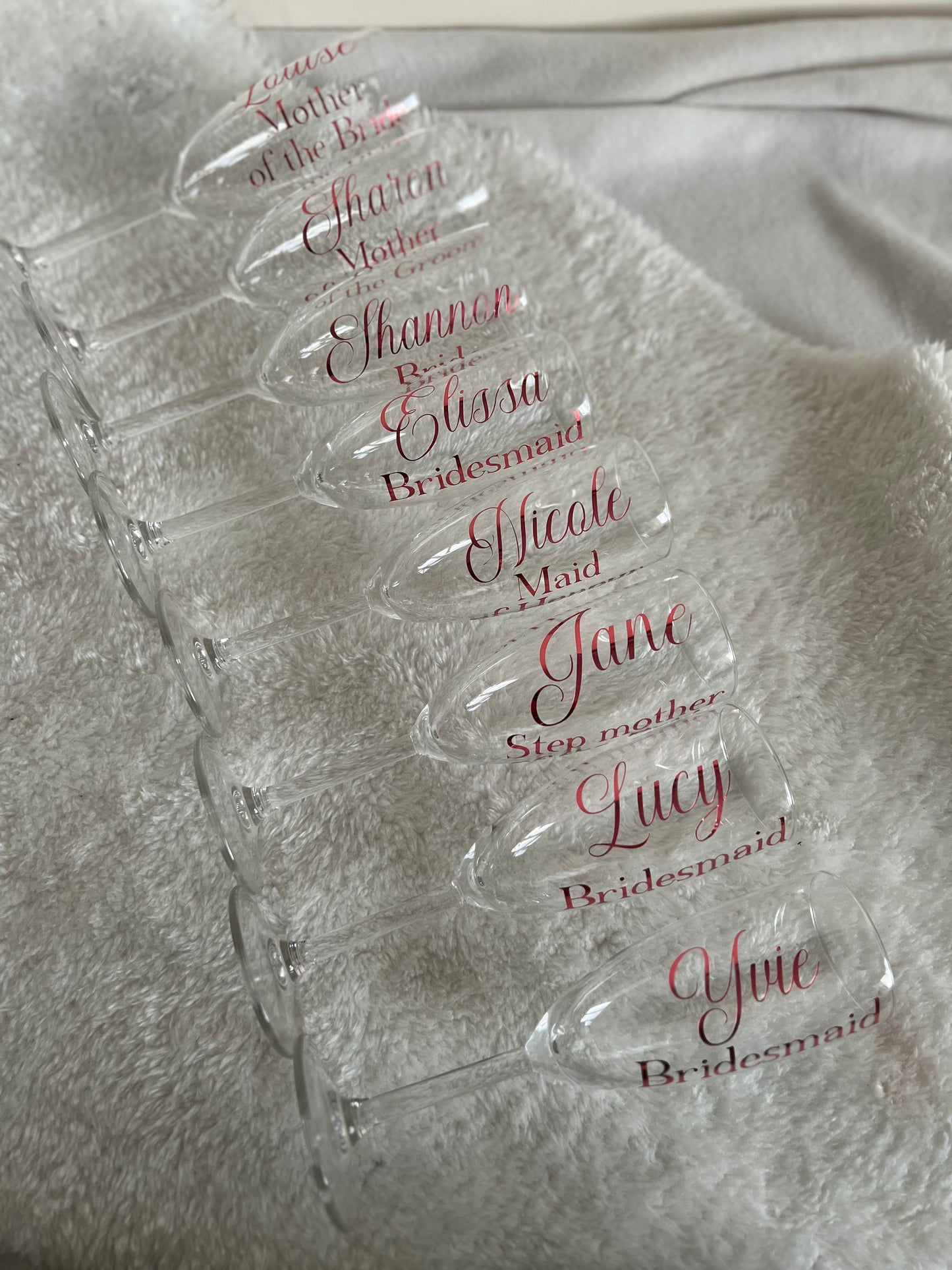 Personalised Glass Flute