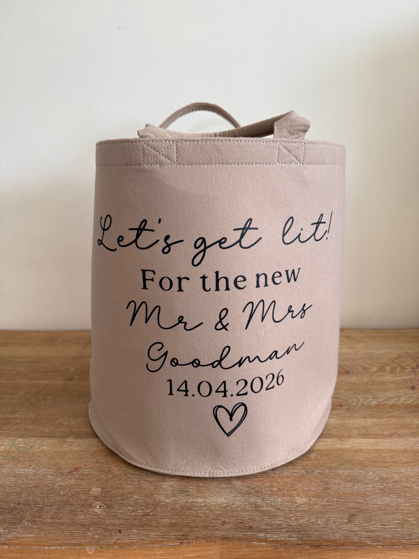 Personalised Felt Storage Basket's/Trugs