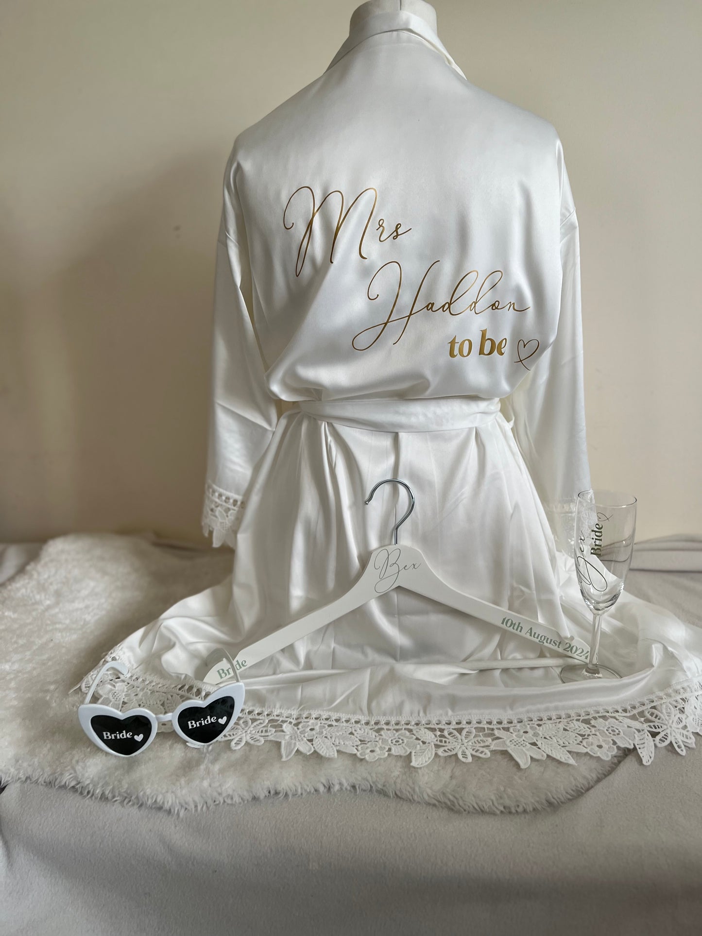 Lace Sleeve Adult Robe